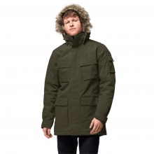 Jack Wolfskin Parka Glacier Canyon (wodoodporny i wiatroszczelny, bez PFC) zielony męski